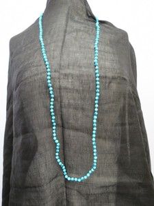 Chan Luu Turquiose Beaded Necklace OR Wrap Bracelet NWT $270