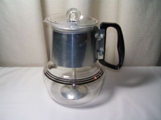   Proctor Silex 8 Cup Coffee Maker Mid Century Modern D Handle