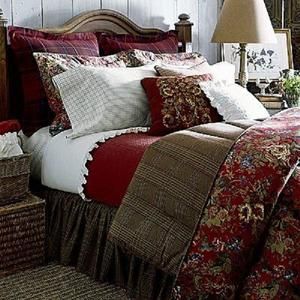 New Chaps Summerton QUEEN 3Pc Set Comforter w 2 Shams English Country