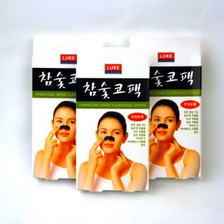 Made in Korea Charcoal Nose Pore Cleansing 30 Strips Blackhead Removal 