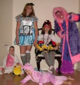 Alice in Wonderland Adult Cheshire Cat Men Women Costume