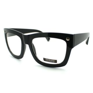 Oversized Cat Eye Wayfarer Eyeglass Frame Chic Fashion New Black Clear 