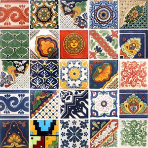 197 25 Mexican Tiles Talavera Mexico Pottery Ceramic Tile