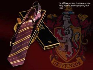 Harry Potter Gryffindor Silk Tie Malkin Gift Box Noble