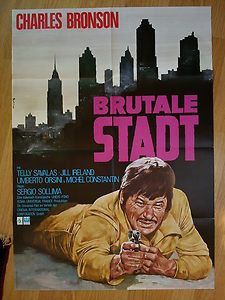 Charles Bronson Violent City German 1sh Scarce Poster 1972 Citta 