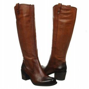 Jessica Simpson Chad Brown Leather Boots MSRP $195