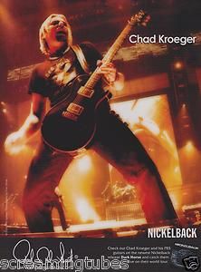 Paul Reed Smith Nickelback Chad Kroeger PRS Guitar Print Ad