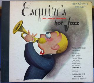 Esquires 1946 Award Winners Hot Jazz RCA HJ 8 Tony Palazzo Art Cover 