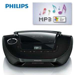 Philips AZ 1837 Portable CD Player FM Radio 2W