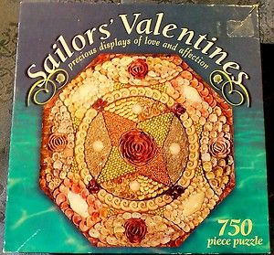 Ceaco Puzzle Sailors Valentine 2003 750 Pieces Octagonal