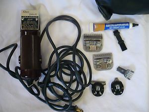 Vintage Oster Golden A5 Dog Cat Clippers Lot of Accessories 4 10 