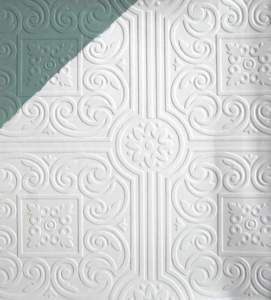 Embossed Paintable Victorian Ceiling Tile Wallpaper
