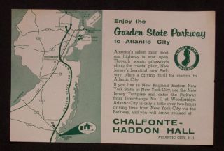 1950s Garden State Parkway Haddon Hall Atlantic City NJ