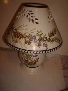 Lenox Etchings Christmas Candle Lamp Catherine McClung
