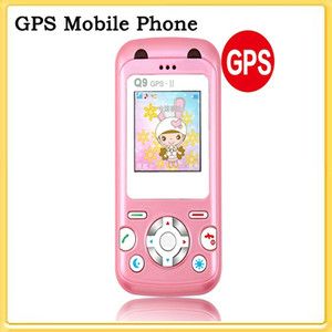 Q9 Pink Children Kids GPS Mobile Phone GPS Tracker Mobile Phone SOS 