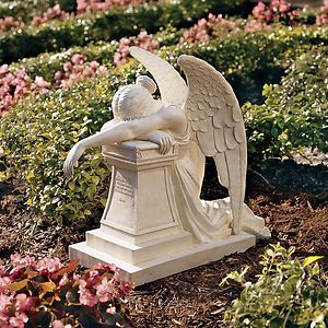Victorian Roman Cemetery Replica Grief Monument Memorial Angel 