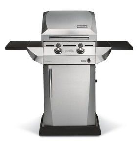 Char Broil Quantum Infrared Urban Gas Grill with Folding Side Shelves 