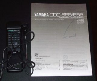 Yamaha Natural Sound CDC 555 5 Disc Carousel CD Player
