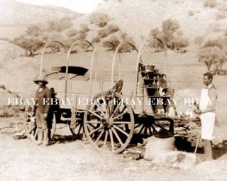 1890s Old West Black Buffalo Cowboy Cook Chuck Wagon Chuckwagon Ranch 