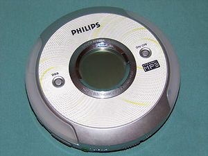 Philips EXP2581 Portable MP3 WMA CD Player LCD Touchscreen Display 