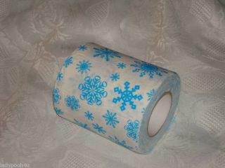 Lot 2 Christmas Snowflake Toilet Paper Rolls Decoration