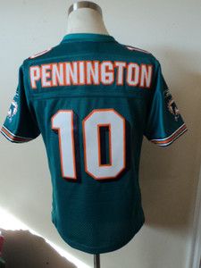    Reebok NFL Miami Dolphins Chad Pennington Premier Sewn Jersey New XL