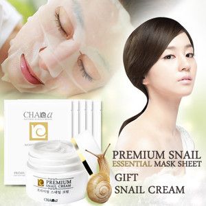 Chae A Snail Essential Mask Sheet 5pcs Snail Cream Korean Cosmetics 