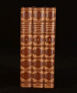   Vols The Poetical Works of Chaucer With a Memoir by Harris Nichols