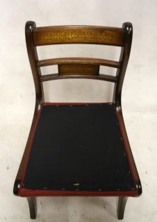 Bevan Funnell Reprodux Dining Chairs Brass Inlay Dining Antique Repro 