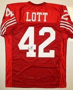 Ronnie Lott Autographed San Francisco 49ers Jersey JSA Authenticated 