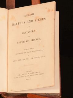  English Battles and Sieges in the Peninsula and South of France Napier