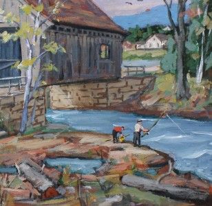 Charles Stepule Vermont Impressionist American Oil Painting Gloucester 