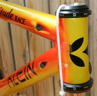   Attitude Race Koi Orange Yellow MTB Frame Made in Chehalis WA