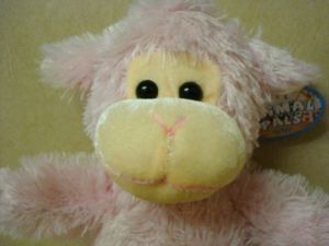 Animal Pals by Kuddle Me Toys Pink Lamb Stringy Plush