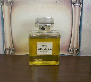Vintage Chanel 19 Perfume Factice Counter Display Bottle