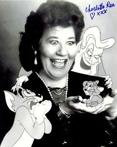 Autographed Charlotte Rae Aunt Figg Tom and Jerry
