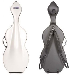   1003XLW Shamrock Hightech Cello Case with Wheels White Exterior