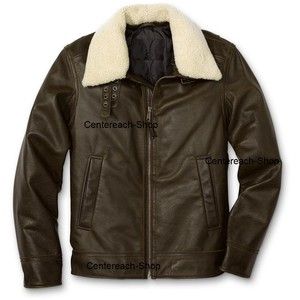 Leather Aviator Jacket Vintage Brown All Size Flight Jackets Worn by 