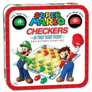   Nintendo New Super Mario Tic Tac Toe Combo Toys Gifts Checkers