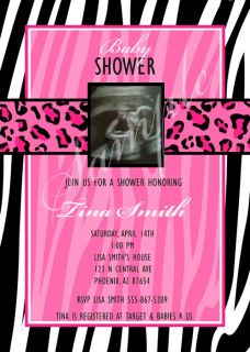Custom photo baby shower invitations, any theme
