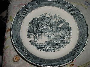 Jeannette Currier Ives Pie Plate