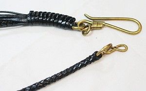 New Brass Genuine Leather Mens Biker Wallet Chain Belt Handmade Key 