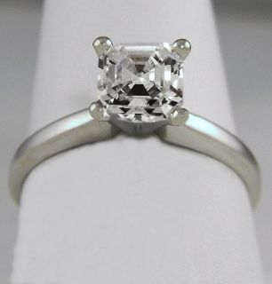 00 CT ROYAL ASSCHER CUT SOLITAIRE ENGAGEMENT RING SOLID 14K GOLD