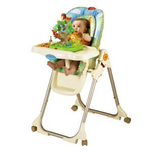 Fisher Price Rainforest Healthy Care High Chair New