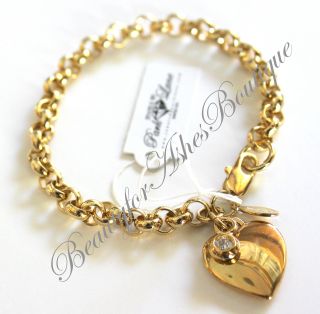 Jewels by Park Lane Jewelry Cherish Goldtone Crystal Heart Charm 