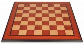 padauk maple molded chess board 2 375 squares special  price $ 225 