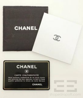 Chanel Black Pebbled Leather & Tan Topstitched Tassel Handbag