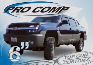 99 09 Chevy 2500 Avalanche 2WD 6 Pro Comp Lift Kit