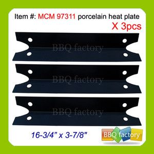 Charmglow Gas Grill Porcelain Steel Heat Plate 97311 3Pack
