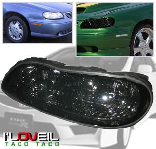1997 1999 Chevy Malibu Oldsmobile Cutlass Smoked Headlight